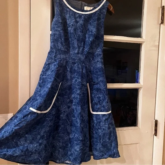 ModCloth Myrtlewood of California Sleeveless Retro Cotton Dress M Made in USA - Picture 12 of 13